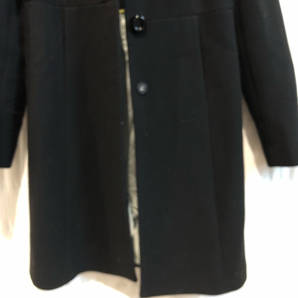 J. Crew wool long jacket, black, great condition - Picture 4 of 8
